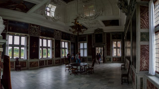 La Salle des Audiences dans le Château de Frederiksborg à Hillerød, A proximité de Copenhague, Danemark